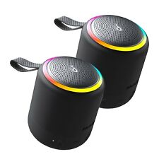Soundcore Mini 3 Pro Portable LED Bluetooth Speaker PartyCast Tech BassUp 2 Pcs, used for sale  Shipping to South Africa