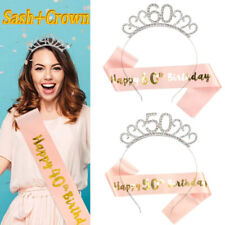 Birthday crown sash for sale  MANCHESTER