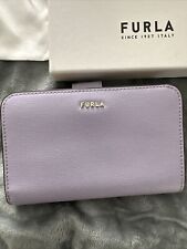 Furla Genuine Leather Babylon Continental Zip-around Wallet  Color: Lavender, used for sale  Shipping to South Africa