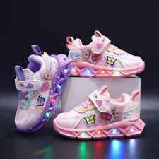 Tênis LED Casual Meninas Princesa Estampa Pu Sapatos de Couro Infantil Antiderrapante comprar usado  Enviando para Brazil