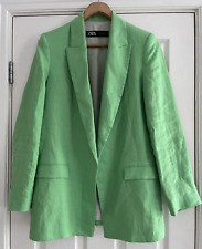 Zara green linen for sale  CHORLEY
