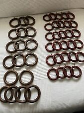 Curtain rings wooden for sale  HITCHIN