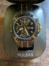 Pulsar chronograph black for sale  HOLSWORTHY