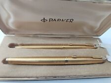 Parker 75 oro pluma estilográfica y bolígrafo conjunto original hecho en EE. UU. - COMO NUEVO - NOS+caja segunda mano  Embacar hacia Argentina