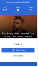 Bad bunny concert for sale  Mart