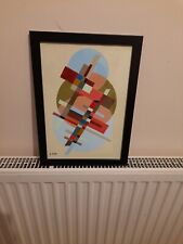 Cubist constructivist acrylic for sale  LEAMINGTON SPA