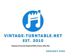 Vintage-Turntable.net 14 anos de negócios não .com nome de domínio .net Godaddy Push comprar usado  Enviando para Brazil