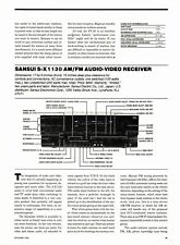 Usado, Sansui - receptor de audio y video S-X1130 - informe de prueba original completo - 1985 segunda mano  Embacar hacia Argentina