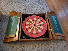 🔥🔥 Marlboro Country Red Dart Board & Dartboard Cabinet- Never Used 🎯🎯 for sale  Shipping to South Africa