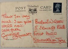 GEORGE HARRISON Beatles Hand Signed Written Mary Hopkin Postcard segunda mano  Embacar hacia Argentina