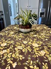 Tablecloth brown floral for sale  Frederick