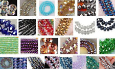 200 Pcs Wholesale 27 Colors 4x6mm Faceted Crystal Rondelle Loose Beads, used for sale  Shipping to South Africa