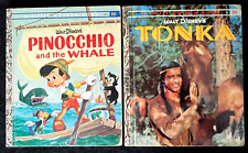 Usado, PINÓQUIO E A BALEIA E TONKA ~ vintage 1ª edição "A" Livros pequenos dourados da Disney comprar usado  Enviando para Brazil
