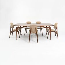 1950s Bertha Schaefer for M. Singer and Sons Walnut Dining Table Set w 5x Chairs for sale  Shipping to South Africa