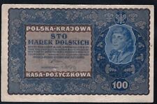 Poland – 1919, 100 Marek „Polska Krajowa Kasa Pożyczkowa” Pick #27 - Banknot na sprzedaż  Wysyłka do Poland