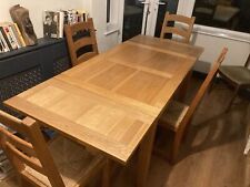 solid oak dining chairs for sale  WILMSLOW
