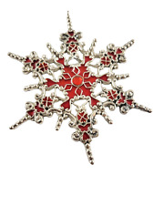 Snowflake ornament silver for sale  Melbourne