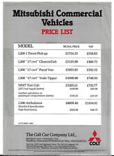 Mitsubishi commercials price for sale  UK