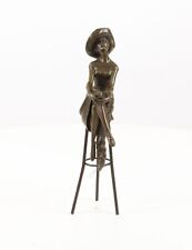 Bronze sculpture lady for sale  Shipping to Ireland