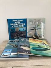 Lote de livros militares antigos destruidores da Segunda Guerra Mundial bombardeiros navais história pictórica subs comprar usado  Enviando para Brazil