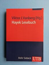 Viktor vanberg hayek gebraucht kaufen  Düsseldorf