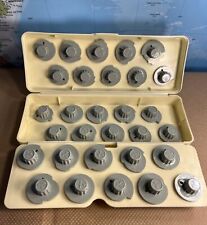 30 Vintage sewing machine Stitch Design Cams in plastic case. Elgin Model S-1145 for sale  Shipping to South Africa
