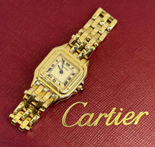 Usado, Autêntico relógio feminino Cartier Panthere quartzo ouro 18K sólido peso 64,6 gramas comprar usado  Enviando para Brazil