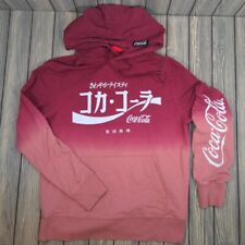Usado, Moletom com capuz japonês Coca-Cola vermelho rosa ombre feminino logotipo médio comprar usado  Enviando para Brazil