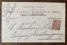 Antica cartolina postale usato  Italia