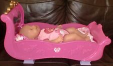 Zapf Creation Baby Born Pink Cot / Bed With Baby Born Doll for sale  OLDHAM