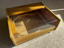 LENCO L75 VINTAGE SWISS TURNTABLE PLINTH & LID, used for sale  Shipping to South Africa