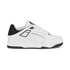 Puma Slipstream 38854901 Mens White Leather Lifestyle Sneakers Shoes 10, used for sale  Shipping to South Africa