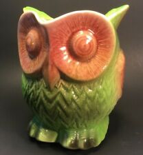 majolica owl pitcher for sale  Palm Beach Gardens