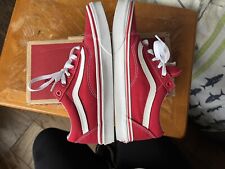 Usado, VANS Old Skool Racing Rojo/Blanco Verdadero Mujer Talla 7.5 Hombre Talla 6 segunda mano  Embacar hacia Argentina