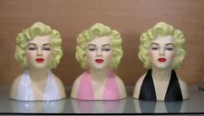 Marilyn Monroe 10 Inch Porcelain Head Vase Pink,Black or White SPECIAL FREE SHIP til salgs  Frakt til Norway