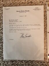 Usado, Carta firmada por Alan Cranston 'Senador 1980'. segunda mano  Embacar hacia Argentina