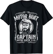 New Limited Motor Boat Captain Funny Boating Motorboating Lake T-Shirt for sale  Shipping to South Africa