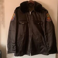 Usado, Jaqueta Bombardeiro Vintage Tufnyl por Blauer Brown Florida Highway Patrol Tamanho 40R comprar usado  Enviando para Brazil