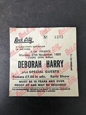 Deborah harry concert for sale  WORTHING