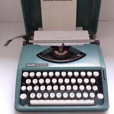 Olivetti Lettera 82 Typewriter | Original Hard Cover| Mid Green | Vintage 80s for sale  Shipping to South Africa