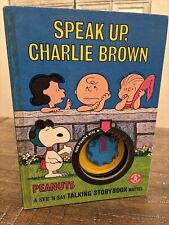 Speak Up Charlie Brown (1967, Mattel) See 'n Say Talking Story Book *¡SIN SONIDO*! segunda mano  Embacar hacia Argentina