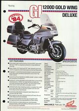 Honda brochure gl1200d for sale  UK
