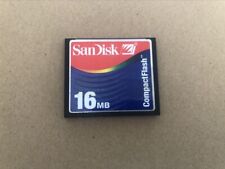 Tarjeta flash compacta Sandisk 16 MB CF tarjeta de memoria SDCFB, usado segunda mano  Embacar hacia Argentina