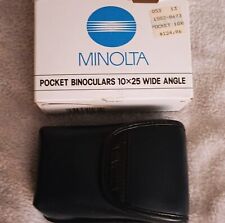 Binóculos de bolso MINOLTA 10X25 6.5 grande angular multi na caixa * $124 NOVO comprar usado  Enviando para Brazil