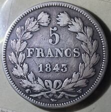 Usado, Moneda de plata francesa de 5 francos Luis Felipe I de 1843 buen estado  segunda mano  Embacar hacia Argentina
