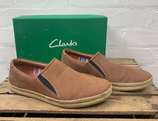 Clarks brown leather for sale  WIGSTON