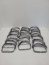 21 Pack Clear Makeup Bags Clear Cosmetic Bag Pvc Plastic Zippered Pouches for sale  Shipping to South Africa