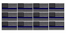 Calcomanía de vinilo x12 con bandera azul hecha jirones soporte policía 2" casco EE. UU.  segunda mano  Embacar hacia Mexico
