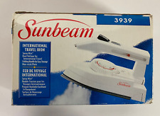 Sunbeam Travel Iron Modelo #3939 Viagem Internacional Dobrável Branco Novo na Caixa comprar usado  Enviando para Brazil