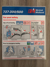 Safety card british d'occasion  Le Coudray-Montceaux